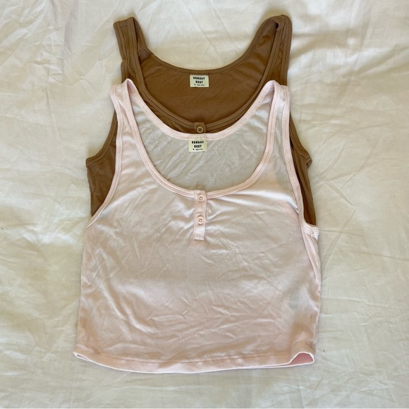 Aritzia Sunday Best Kata Tank Crop Top - Picture 1 of 4